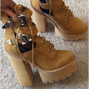 Jeffrey Campbell Abner Lace-Up Platform Boot